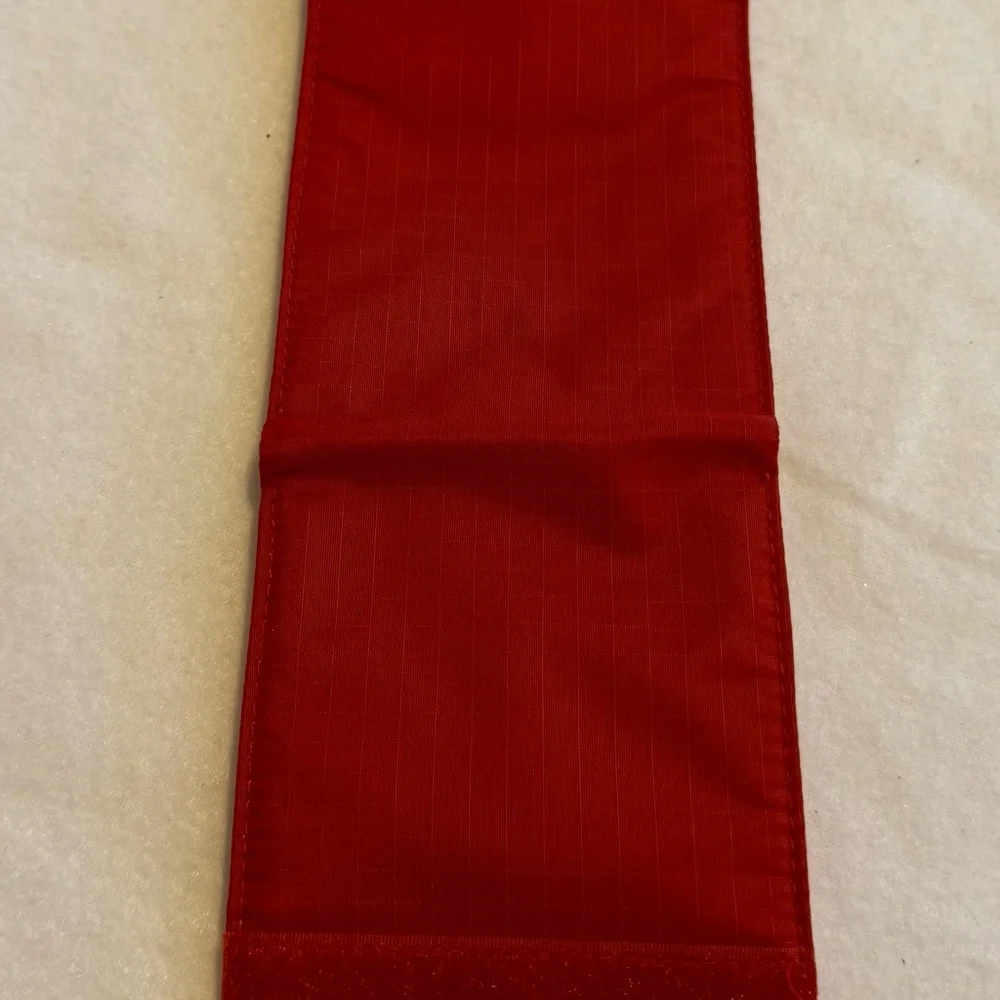 Eddie Bauer Red Nylon Trifold Wallet Organizer Travel Outdoor Style